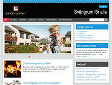 Tablet Screenshot of landskronahem.se